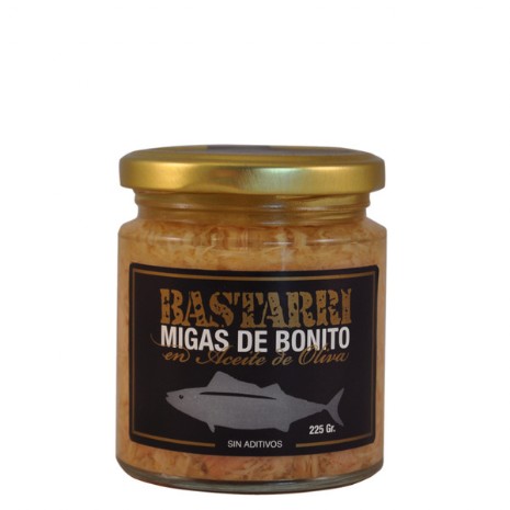 Migas de bonito en aceite de oliva Bastarri 225 gr