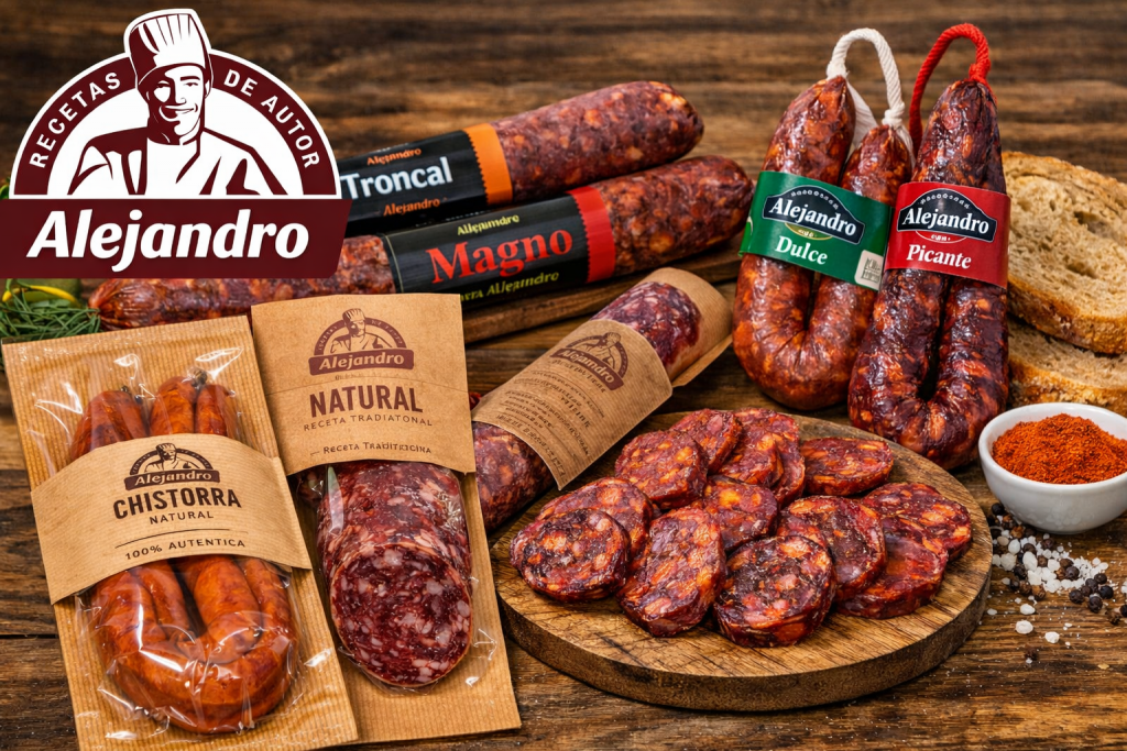 Selección de Embutidos Alejandro para aperitivo, cocina y barbacoa