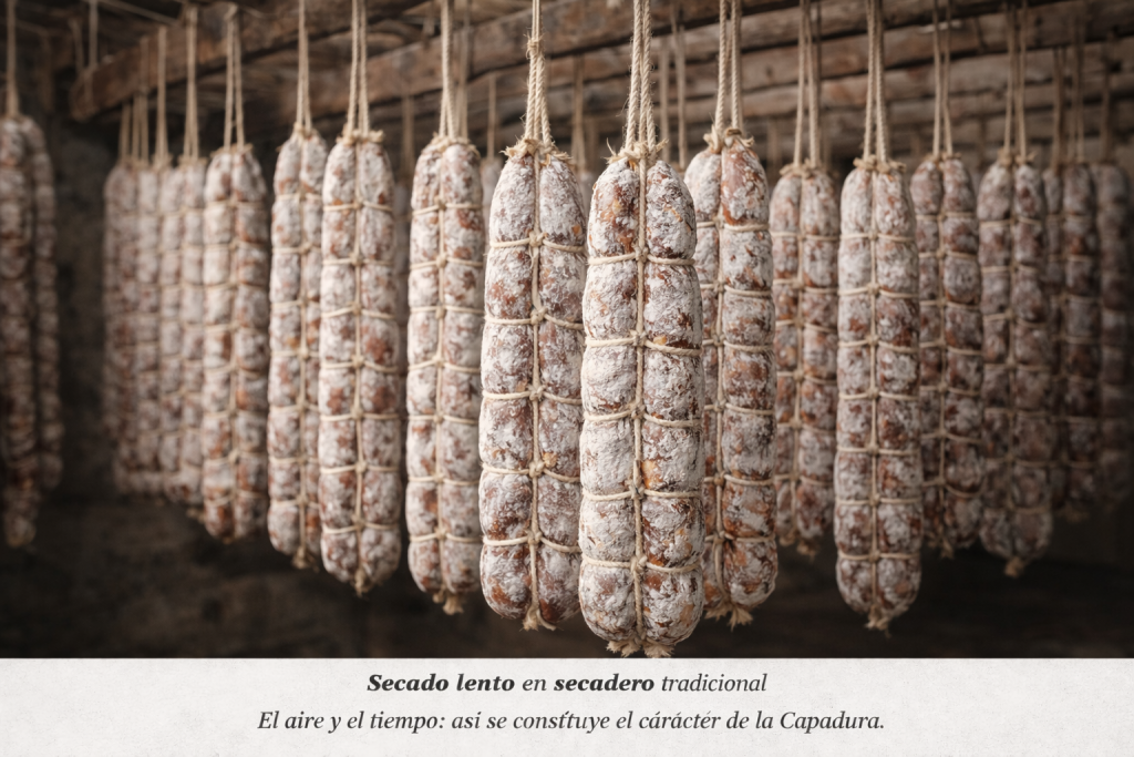 Secado lento en secadero tradicional