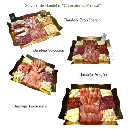 Bandeja gourmet con jamón ibérico y quesos bien presentada