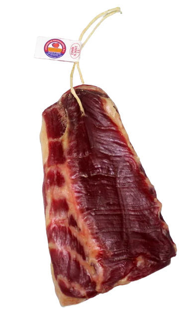 Jamón de bellota loncheado con bellotas