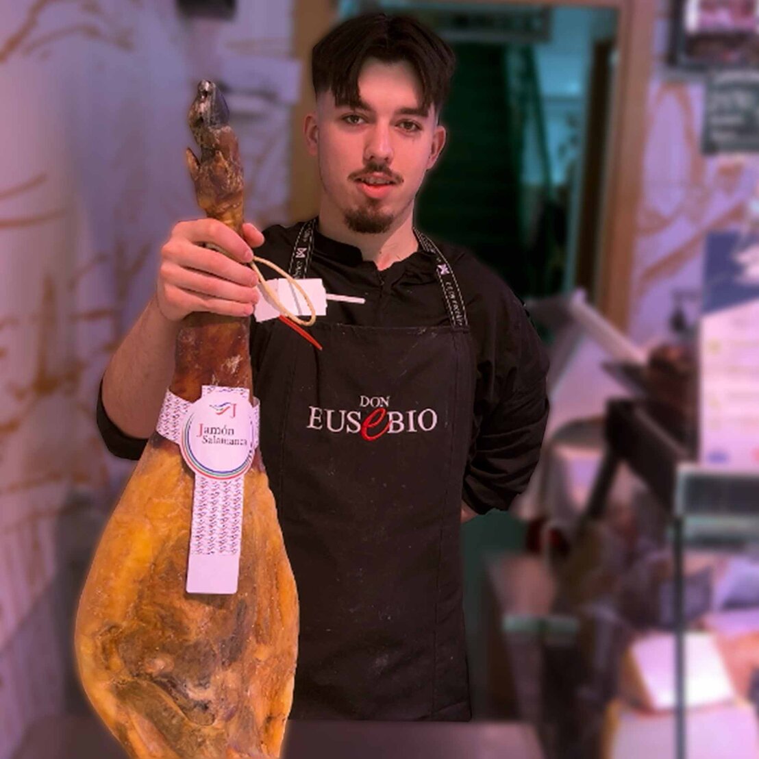 Jamón gran reserva con vetas elegantes