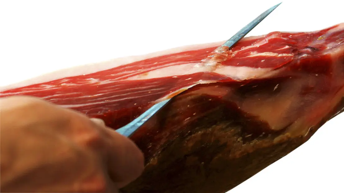 Sobres de jamón ibérico cortado a cuchillo