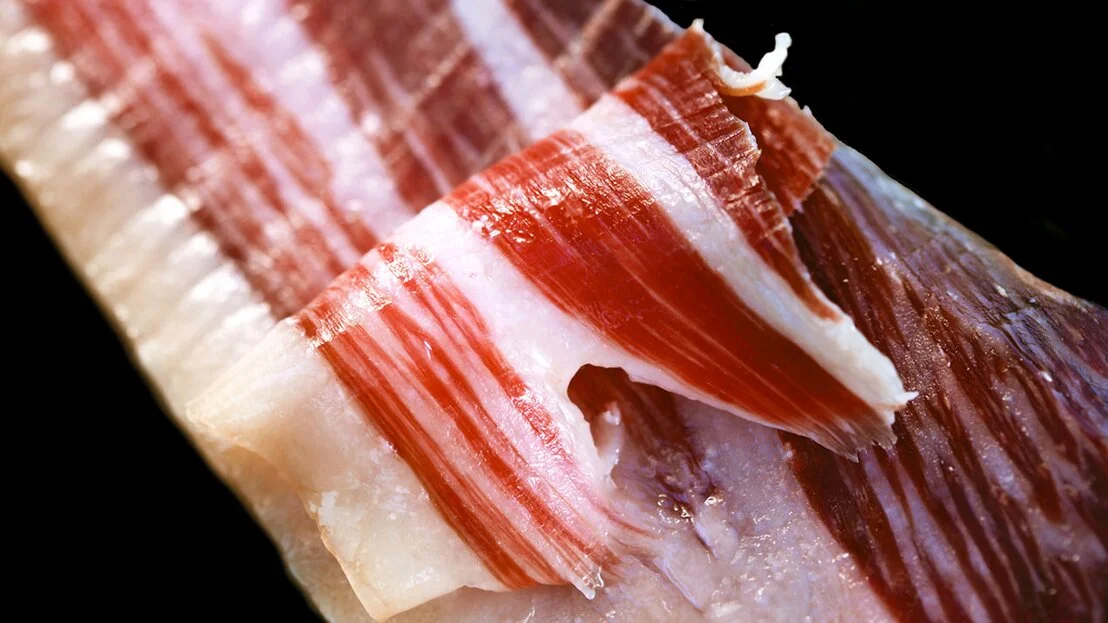 Sobres de jamón ibérico cortado a cuchillo